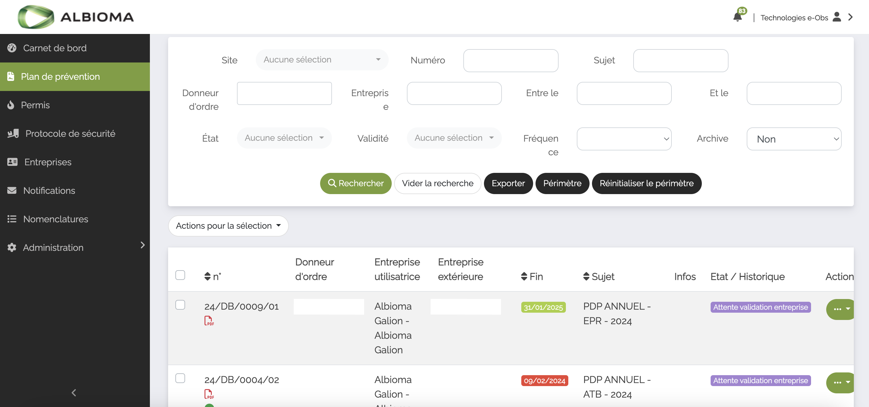 Les avantages du module Plan de prévention du logiciel MemoryFlow