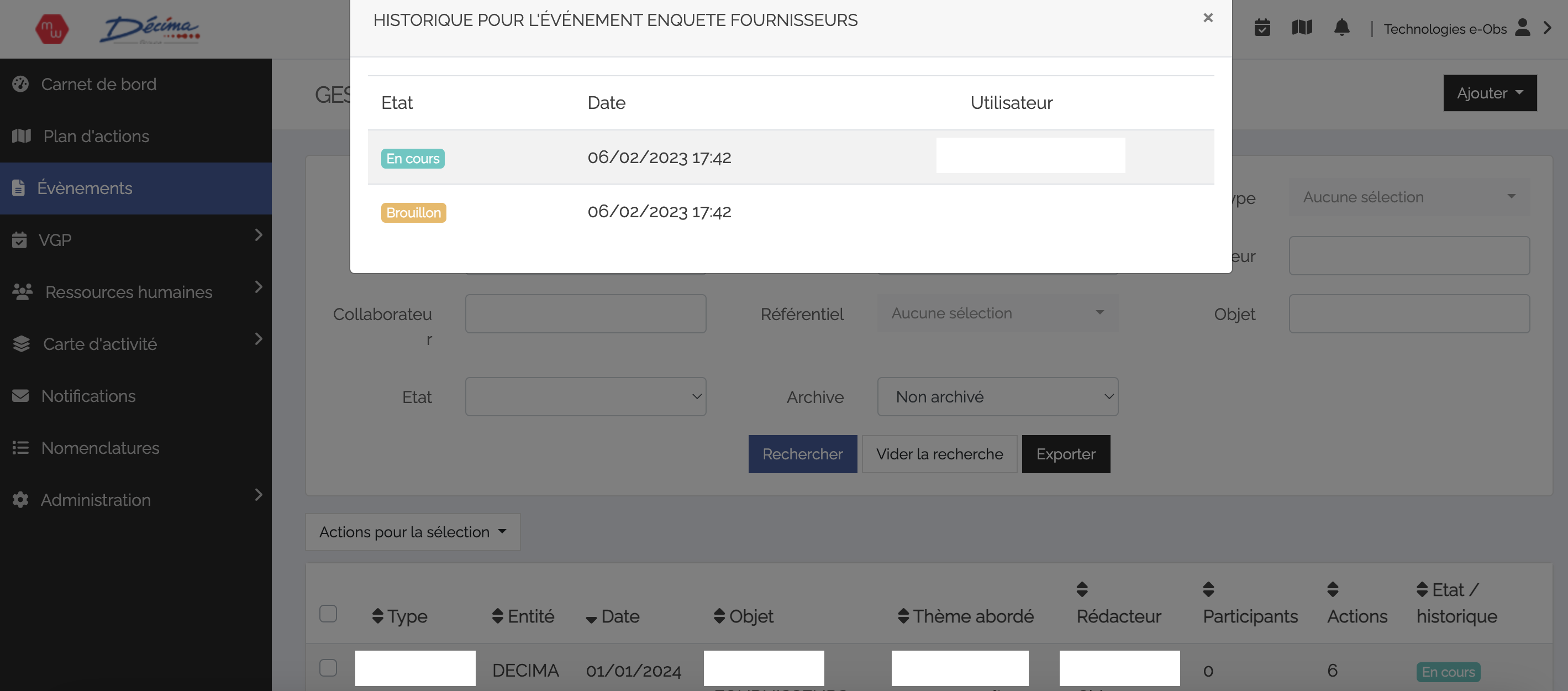 Mise en place du module Formulaire HSE MemoryFlow pour Décima