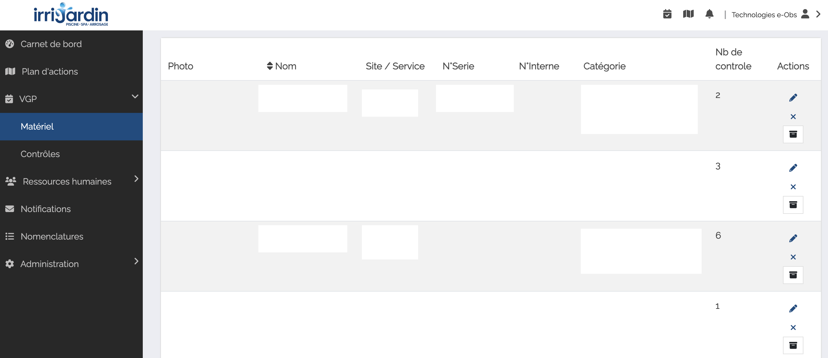 Le module VGP du logiciel MemoryFlow