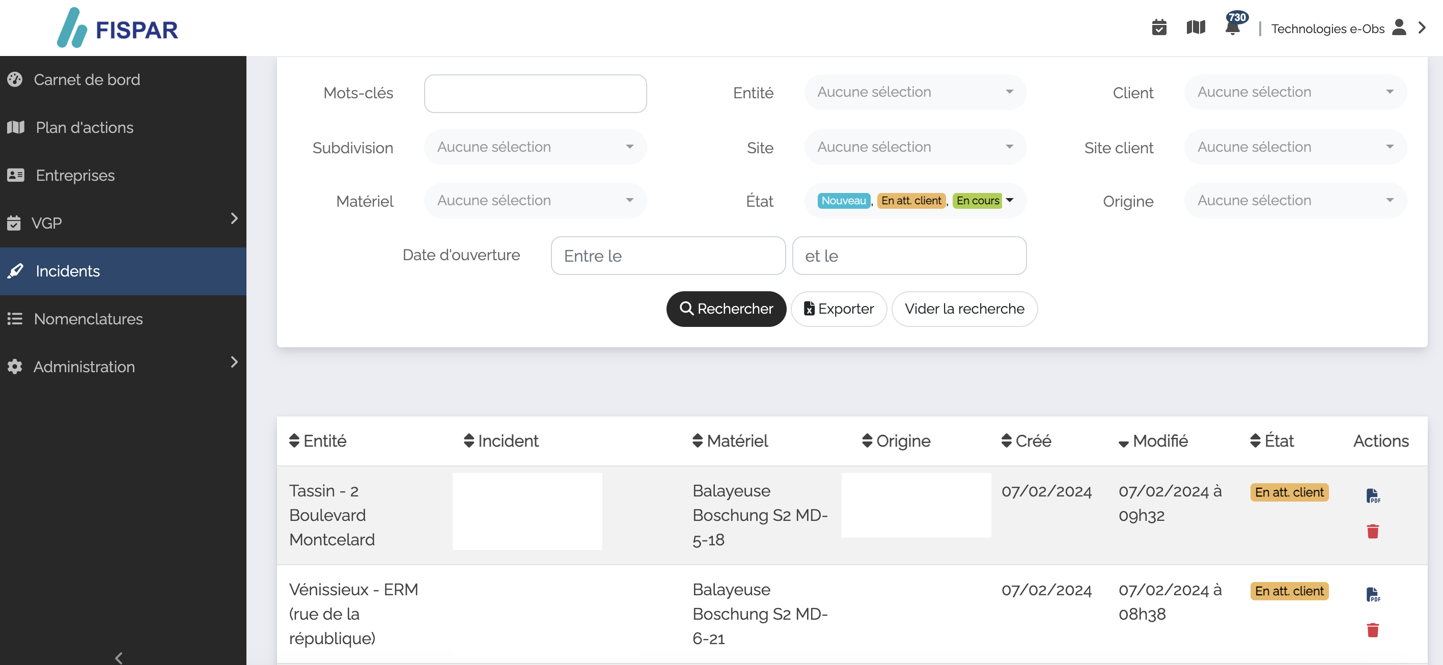 Les points forts du module Incidents du logiciel MemoryFlow