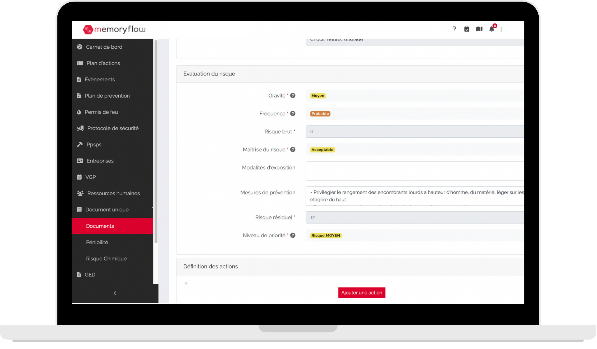 Les avantages du module Document Unique du logiciel MemoryFlow