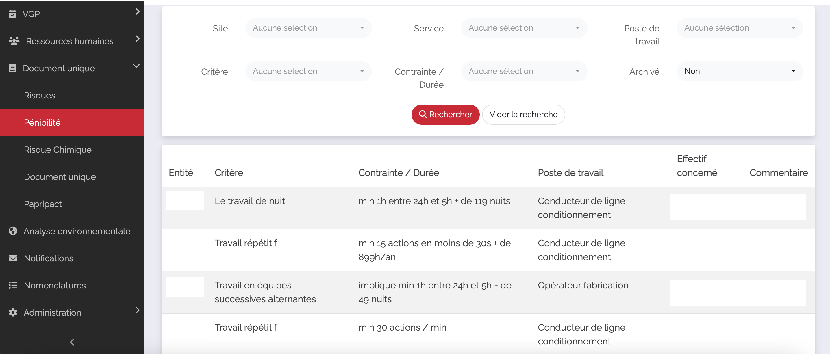 Logiciel DUERP et conformité réglementaire